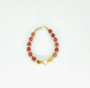GF3-H9 MY LITTLE JEWEL 14K GOLD FILLED BEADS/RHIONITE HEART CENTER BANGLE
