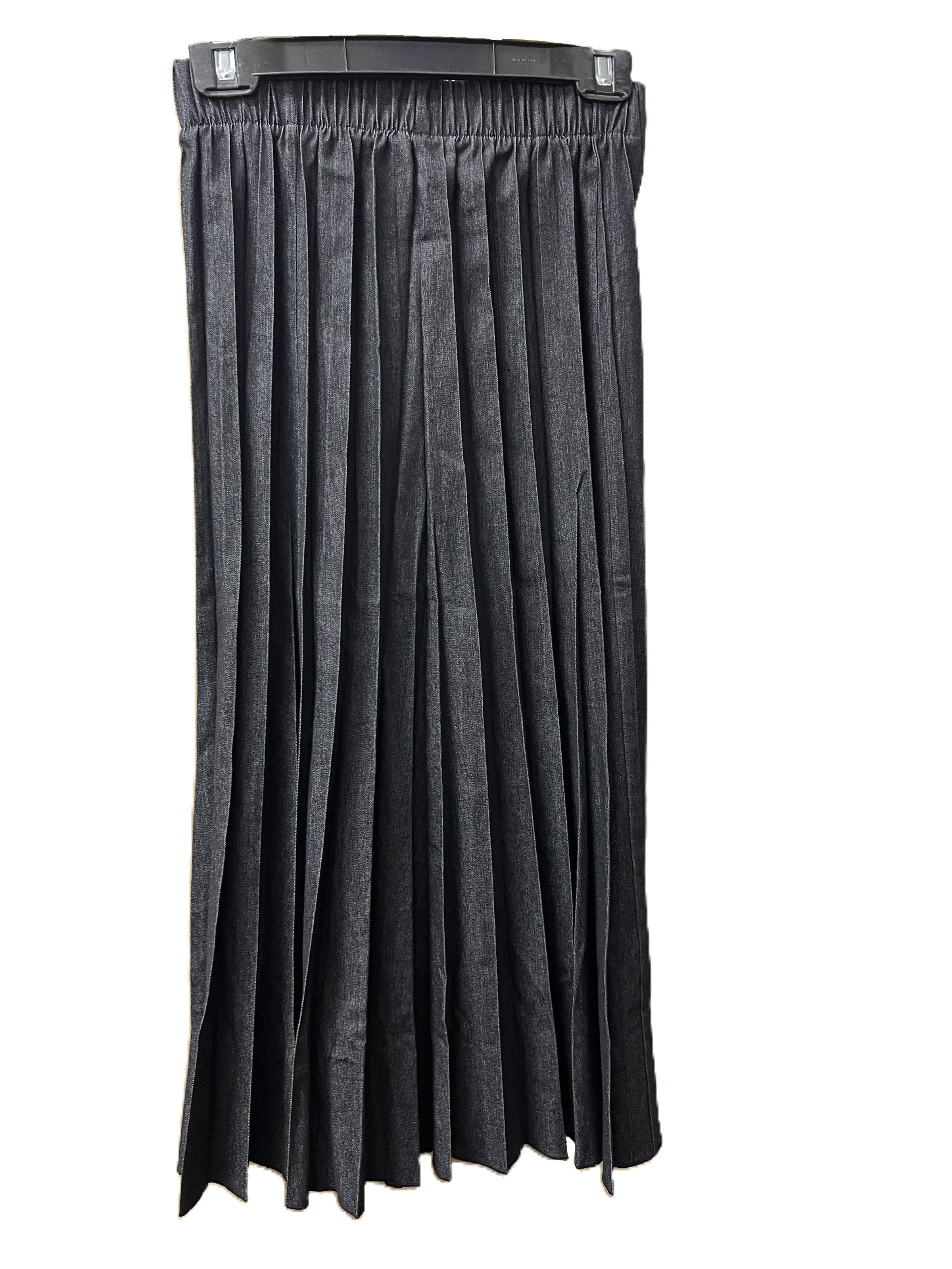 1718M SOPHIA DENIM MIDI PLEATED SKIRT 34"