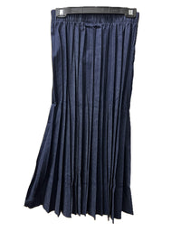 1718M SOPHIA DENIM MIDI PLEATED SKIRT 34"