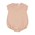 LILETTE KNIT COLLAR RUFFLE ROMPER
