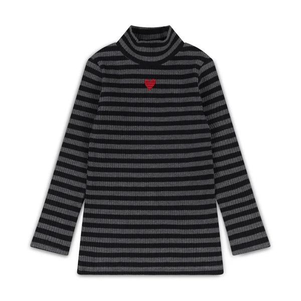 429 KAI X KELLY STRIPE MOCKNECK