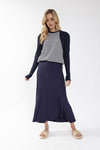 LA260 LATITUDE STRETCH LINEN A-LINE SKIRT