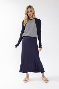 LA260 LATITUDE STRETCH LINEN A-LINE SKIRT