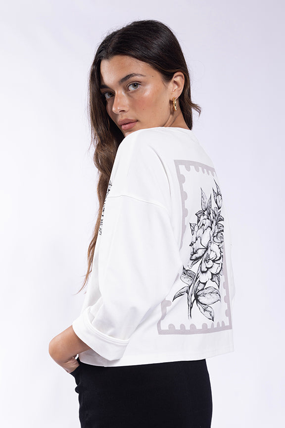 LA490 LATITUDE BACK GRAPHIC RELAXED TEE
