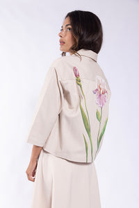 LA493 LATITUDE SHACKET W/ PRINT BACK GRAPHIC