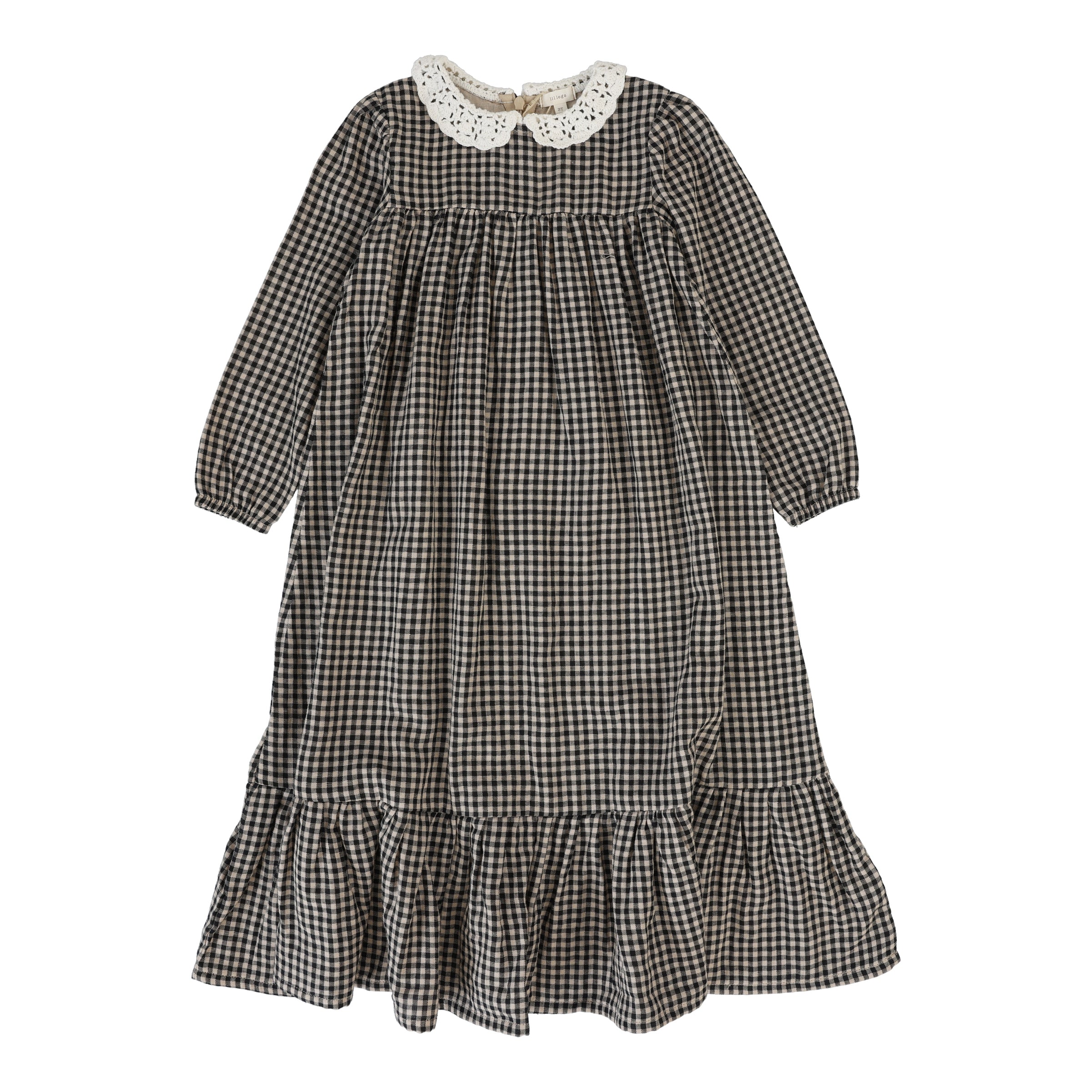 LIL LEGS FOLK GINGHAM MAXI