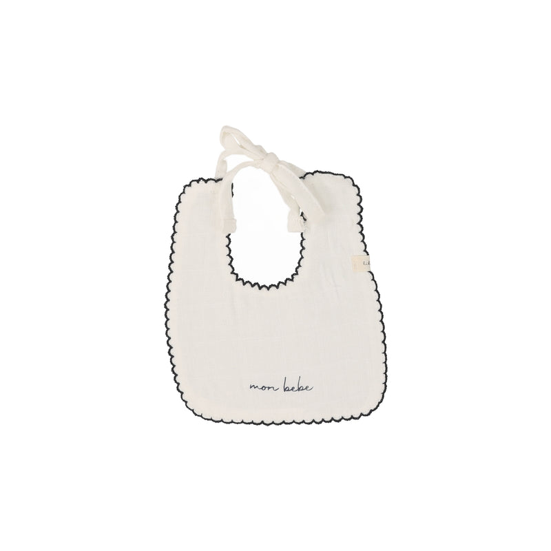 LILETTE EDGED MUSLIN BIB