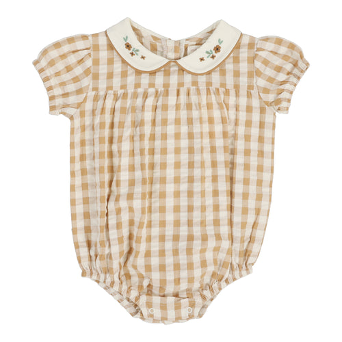 ANALOGIE GINGHAM GIRLS ROMPER