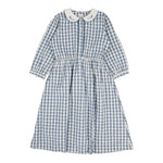 ANALOGIE GINGHAM 3/4 SLEEVE DRESS
