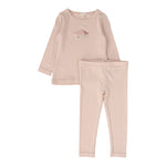 LIL LEGS BIRD PRINT PAJAMAS