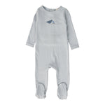LIL LEGS BIRD PRINT FOOTIE