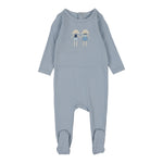 LIL LEGS LAMB FOOTIE + BEANIE SET