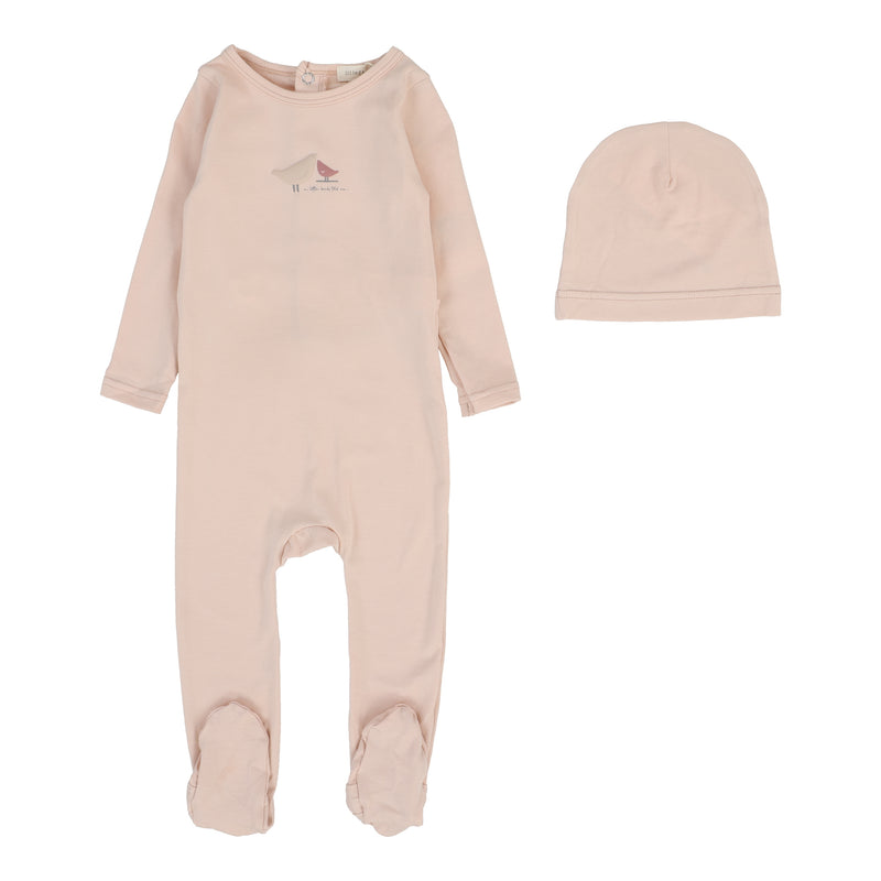 DF LIL LEGS DOLL FOOTIE + BEANIE SET
