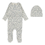 LILETTE ALL OVER FLORAL FOOTIE + BEANIE SET
