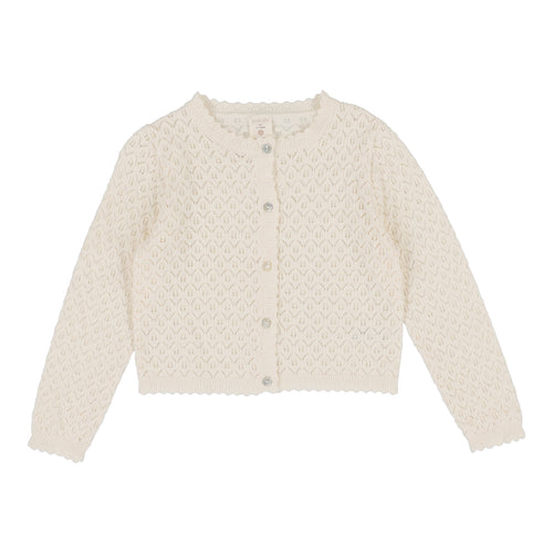 ANALOGIE KNIT POINTELLE CARDIGAN