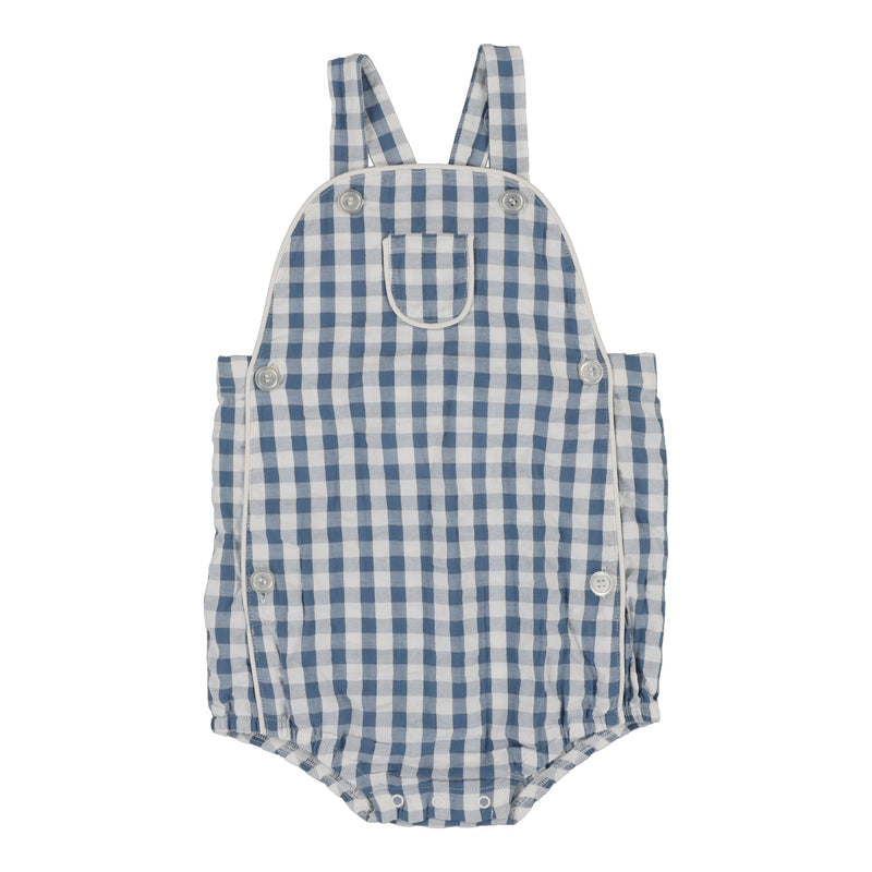 ANALOGIE GINGHAM SUSPENDER ROMPER