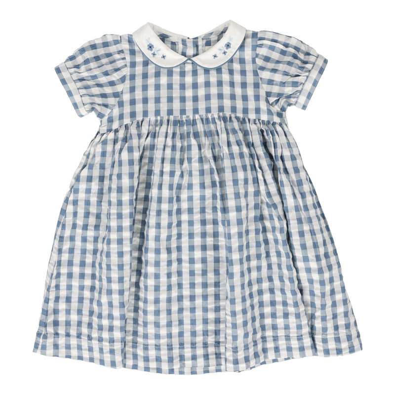 ANALOGIE GINGHAM SHORT SLEEVE DRESS