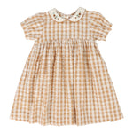 ANALOGIE GINGHAM SHORT SLEEVE DRESS