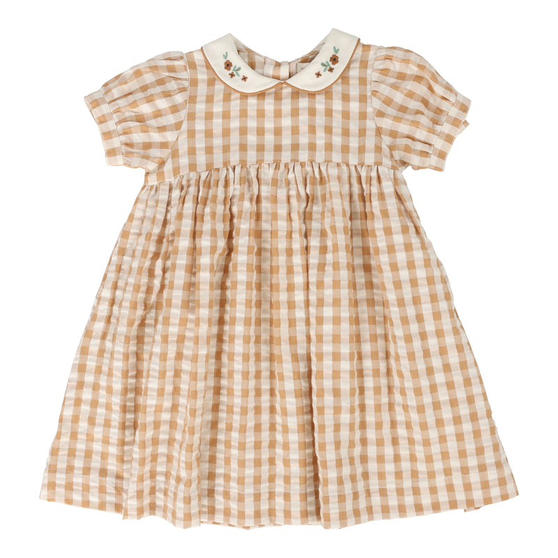 ANALOGIE GINGHAM SHORT SLEEVE DRESS