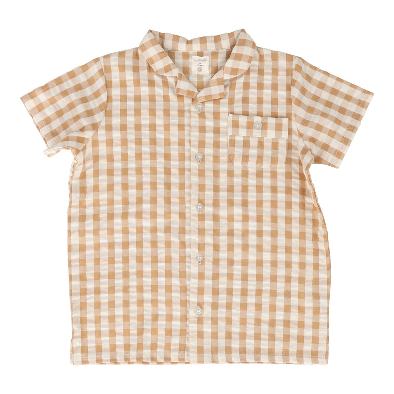 ANALOGIE GINGHAM COLLAR SHIRT