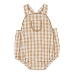 ANALOGIE GINGHAM SUSPENDER ROMPER