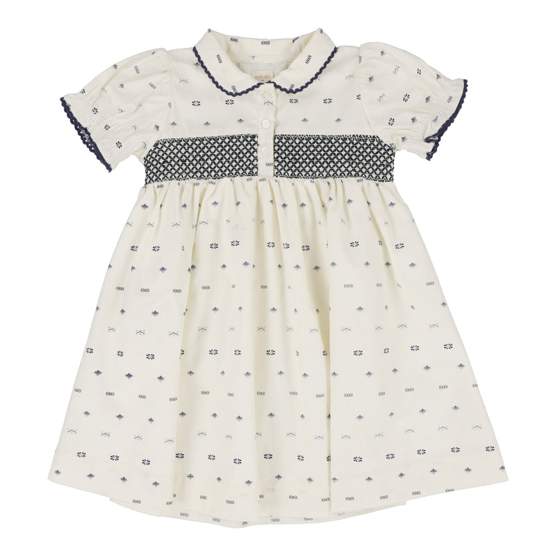 ANALOGIE GEOMETRIC SHORT SLEEVE DRESS