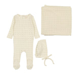 LILETTE LINEAR PRINT FOOTIE 3PC SET