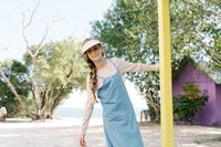 LIL LEGS DENIM MAXI SLIP DRESS