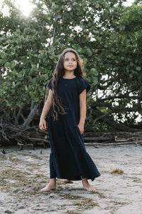 LIL LEGS PUFF SS SLEEVE MAXI