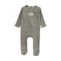 LILETTE VELOUR PATCH FOOTIE