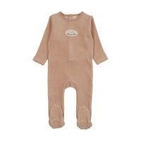 LILETTE VELOUR PATCH FOOTIE