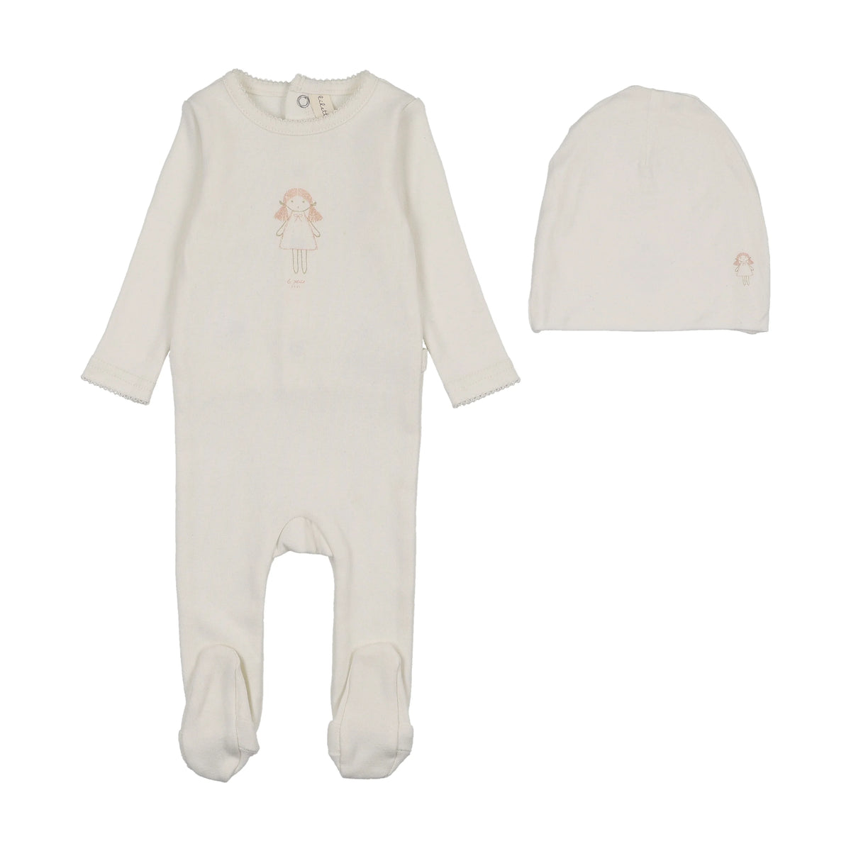 LILETTE MOLLY DOLLY FOOTIE + BEANIE SET