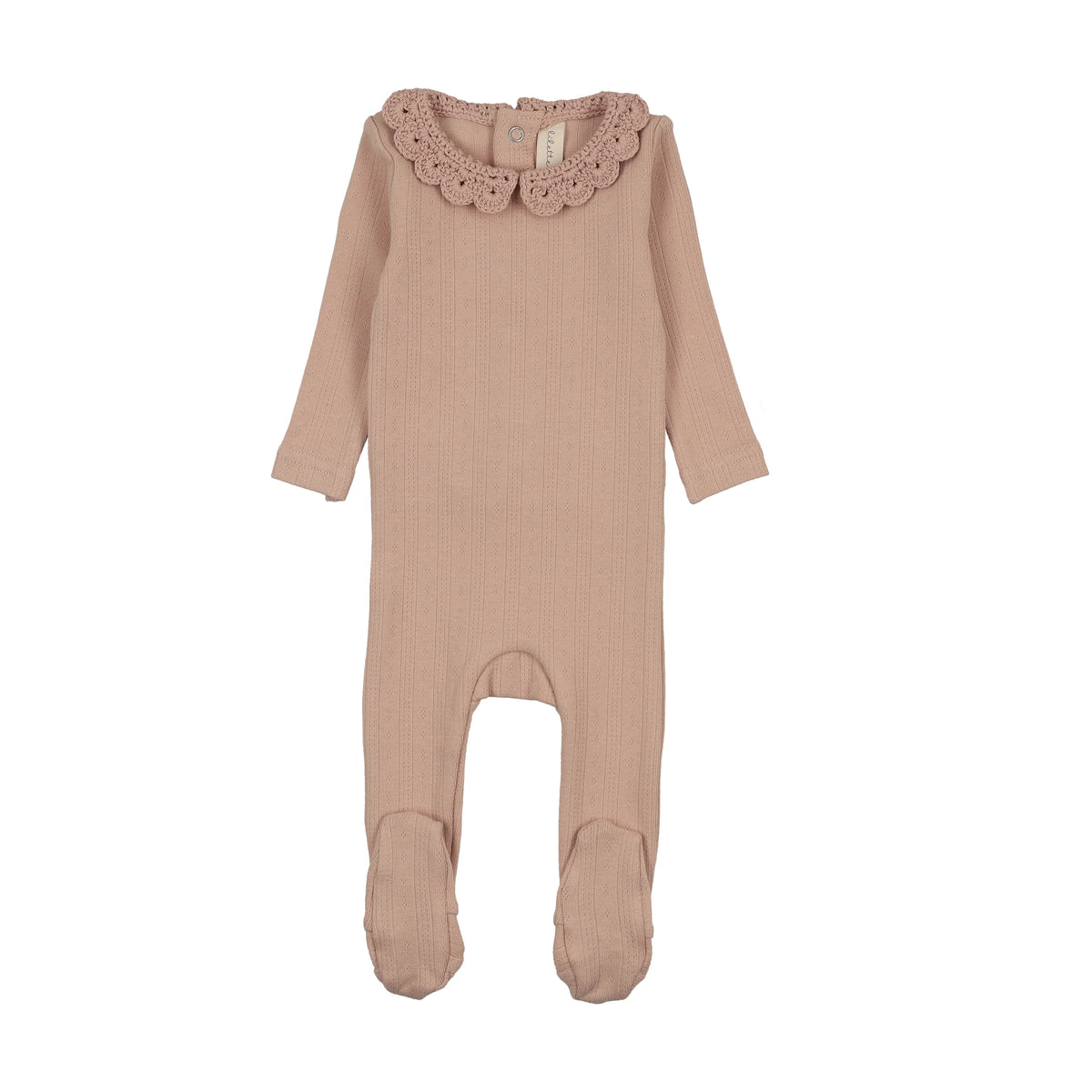 LILETTE CROCHET COLLAR FOOTIE