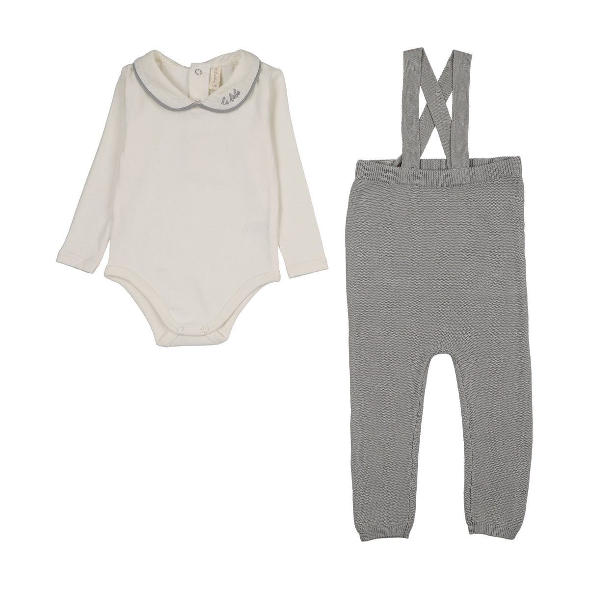 LILETTE LE BEBE KNIT SUSPENDER SET