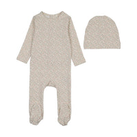 LILETTE DAHLIA VINES PRINT FOOTIE + BEANIE SET
