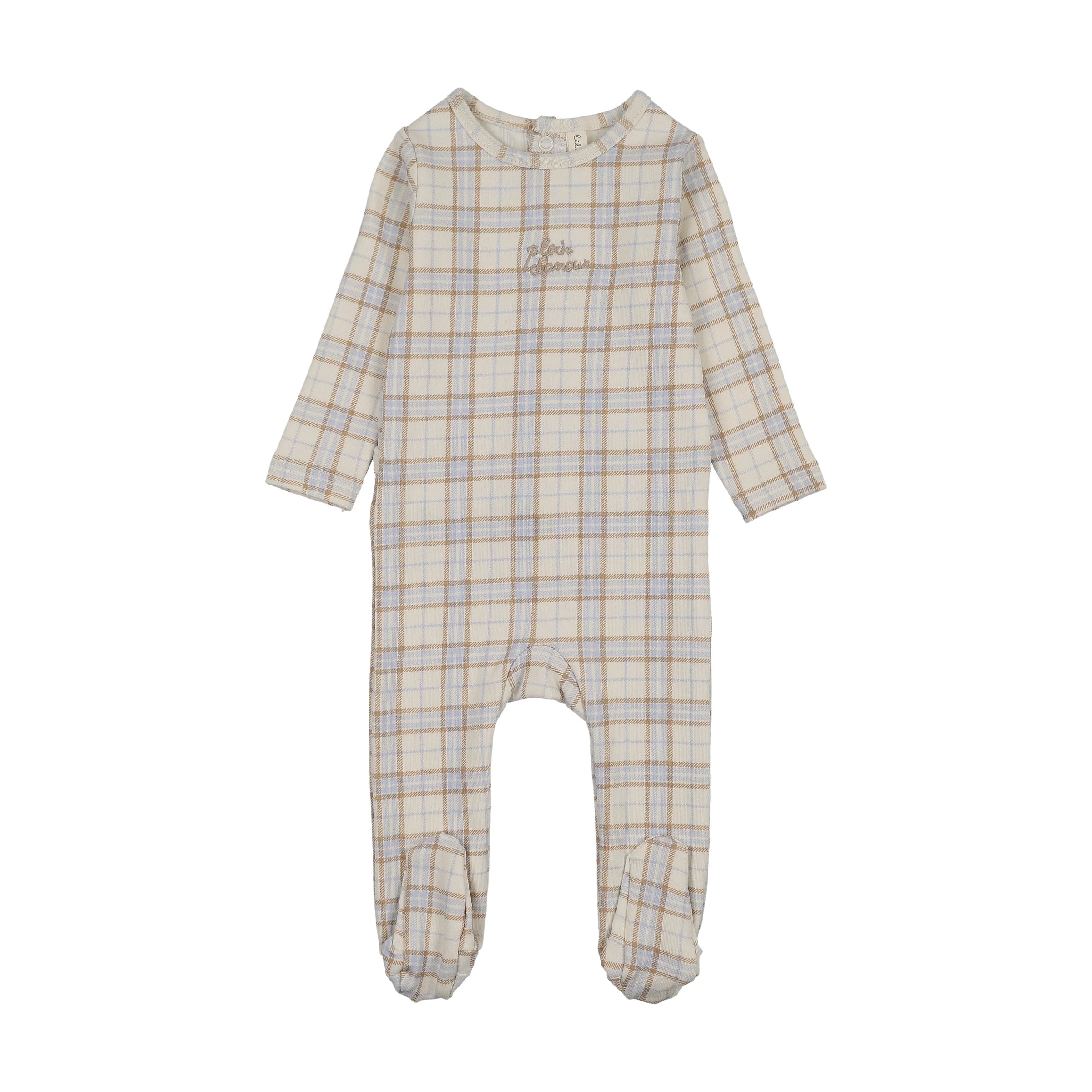 LILETTER TARTAN PRINT FOOTIE