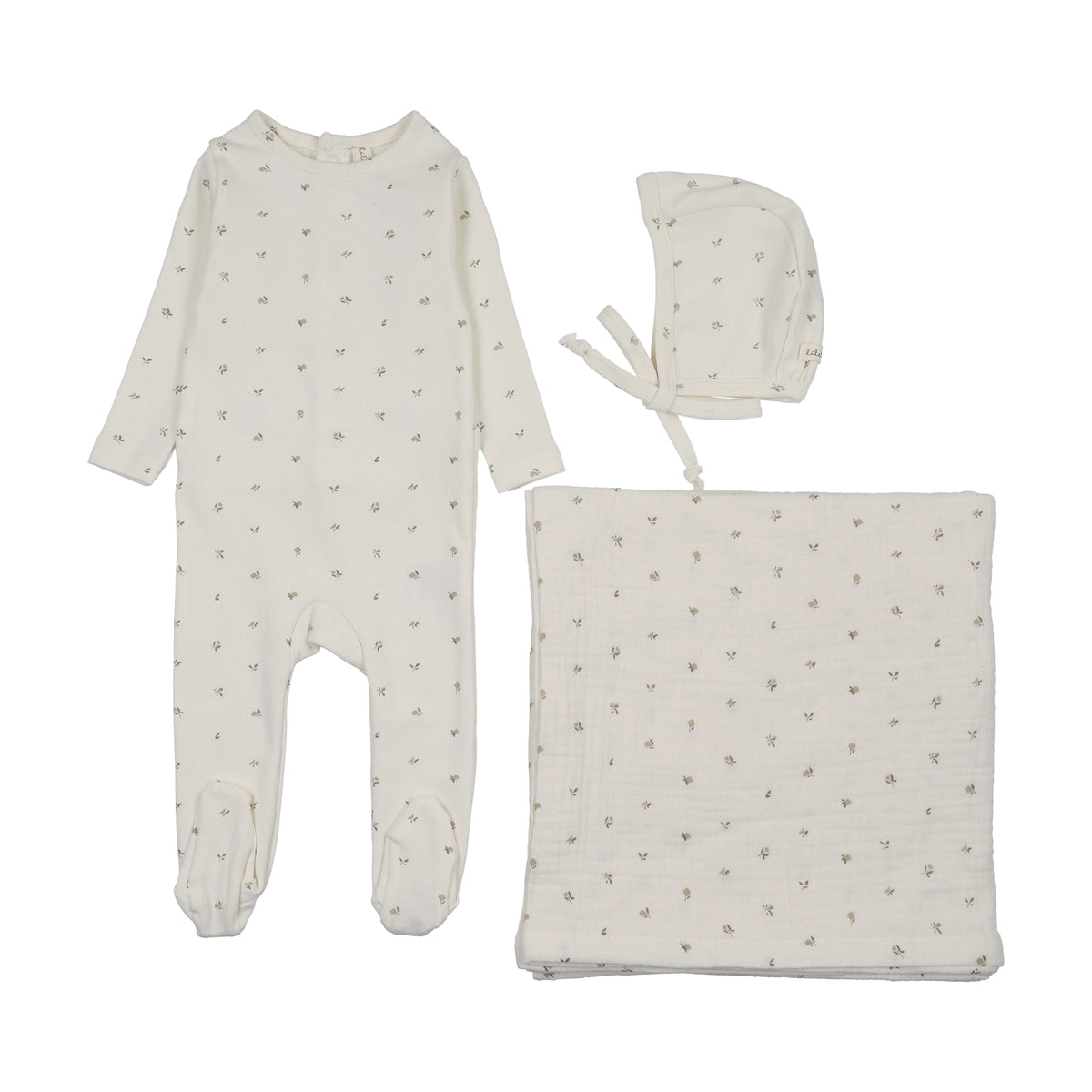LILETTE BITSY FLORAL 3PC LAYETTE SET