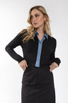 M532 MONN STRETCH TWILL A-LINE SKIRT