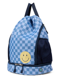 MAC-041 MEMOI SMILEY CHECKERED BAG