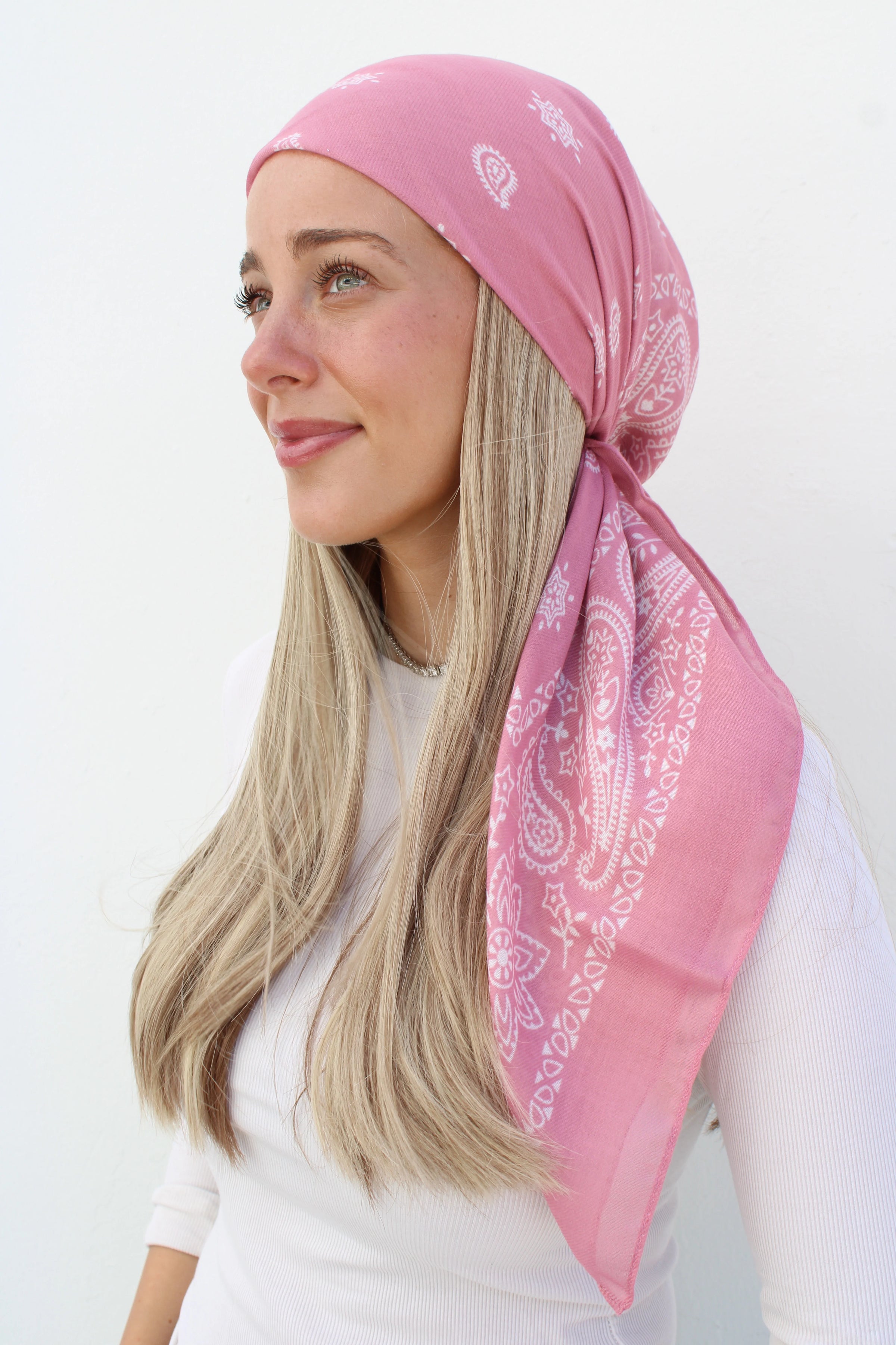 SCARF BAR PAISLEY SQUARE HEAD SCARF (90X90)