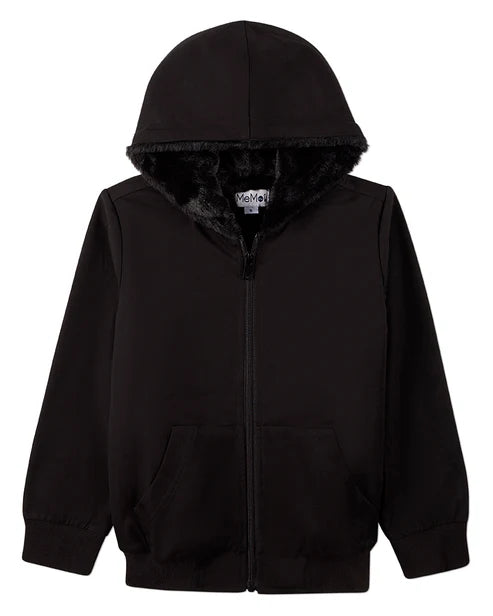MBJ-005 MEMOI FAUX ZIP UP HOODIE