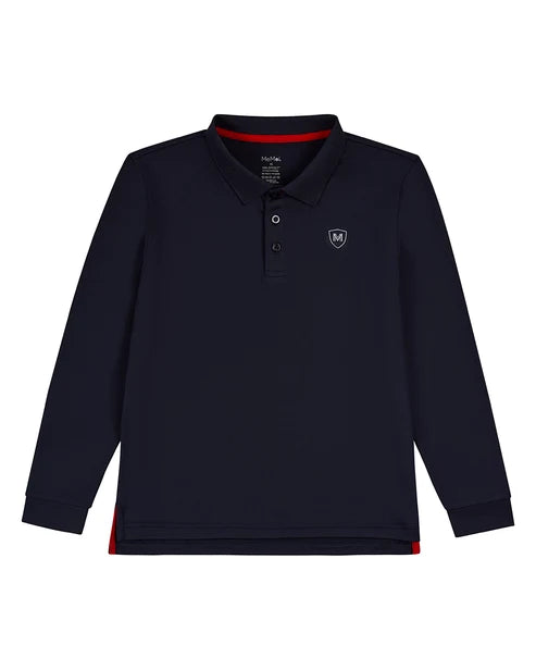 MBP-001 MEMOI BOYS LONG SLEEVE POLO
