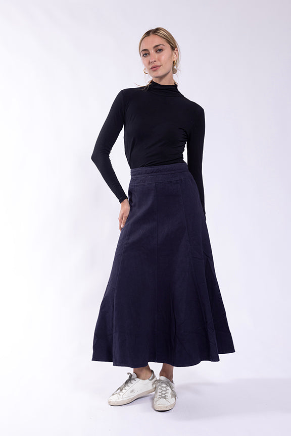 MC5778 MAPLE & CLIFF FLAIR PANEL TWILL SKIRT