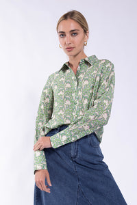 MC5914 MAPLE & CLIFF PRINT BUTTON DOWN SHIRT