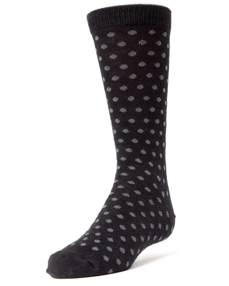 mk-128 memoi boys dots crew sock