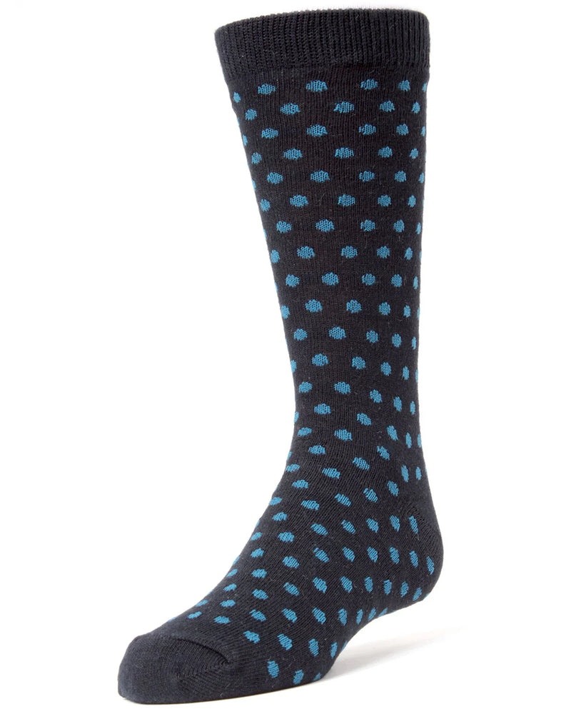 mk-128 memoi boys dots crew sock
