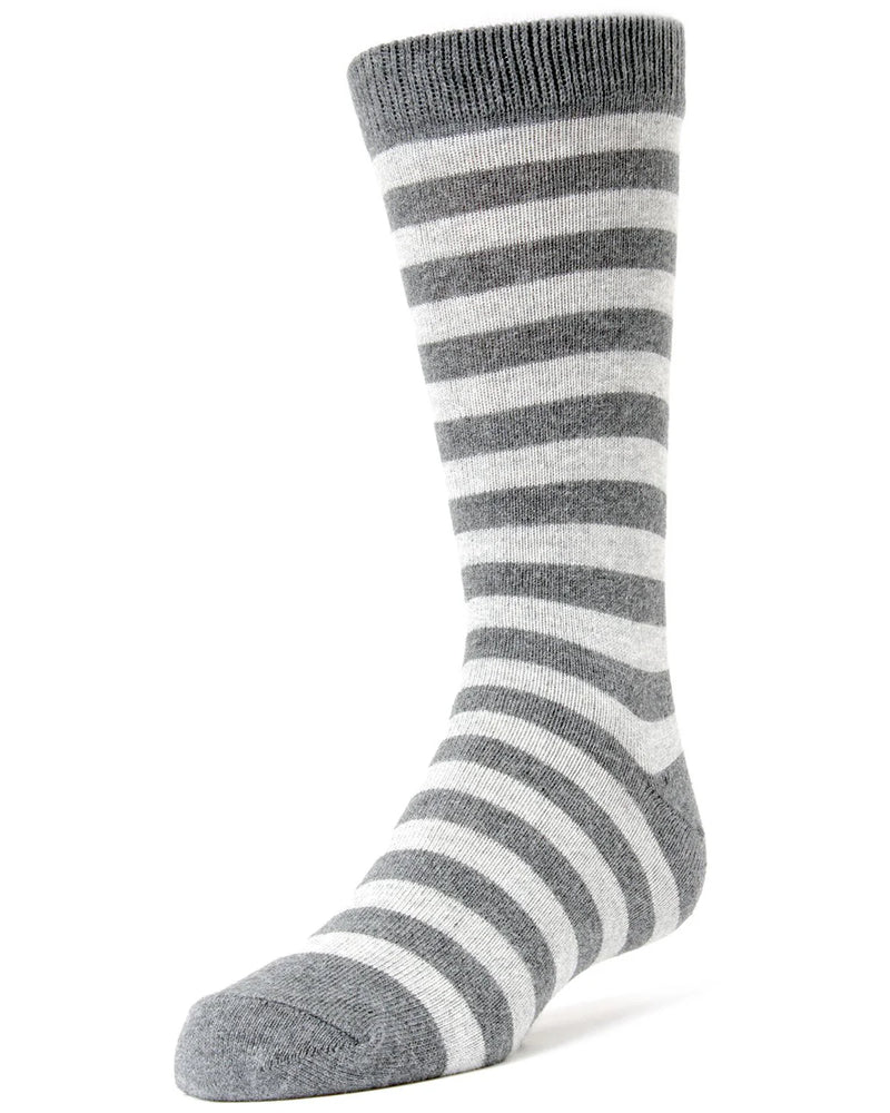 mk-130 memoi boys stripe crew sock