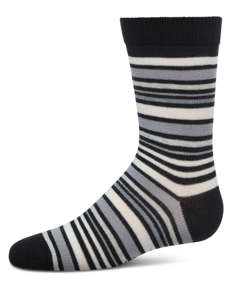 MK-150 MEMOI MULTI STRIPED BOYS CREW