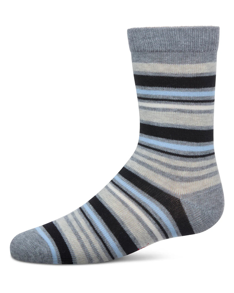 MK-150 MEMOI MULTI STRIPED BOYS CREW