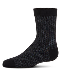 MK-194 MEMOI BICOLOR DASHLINE BOYS SOCKS